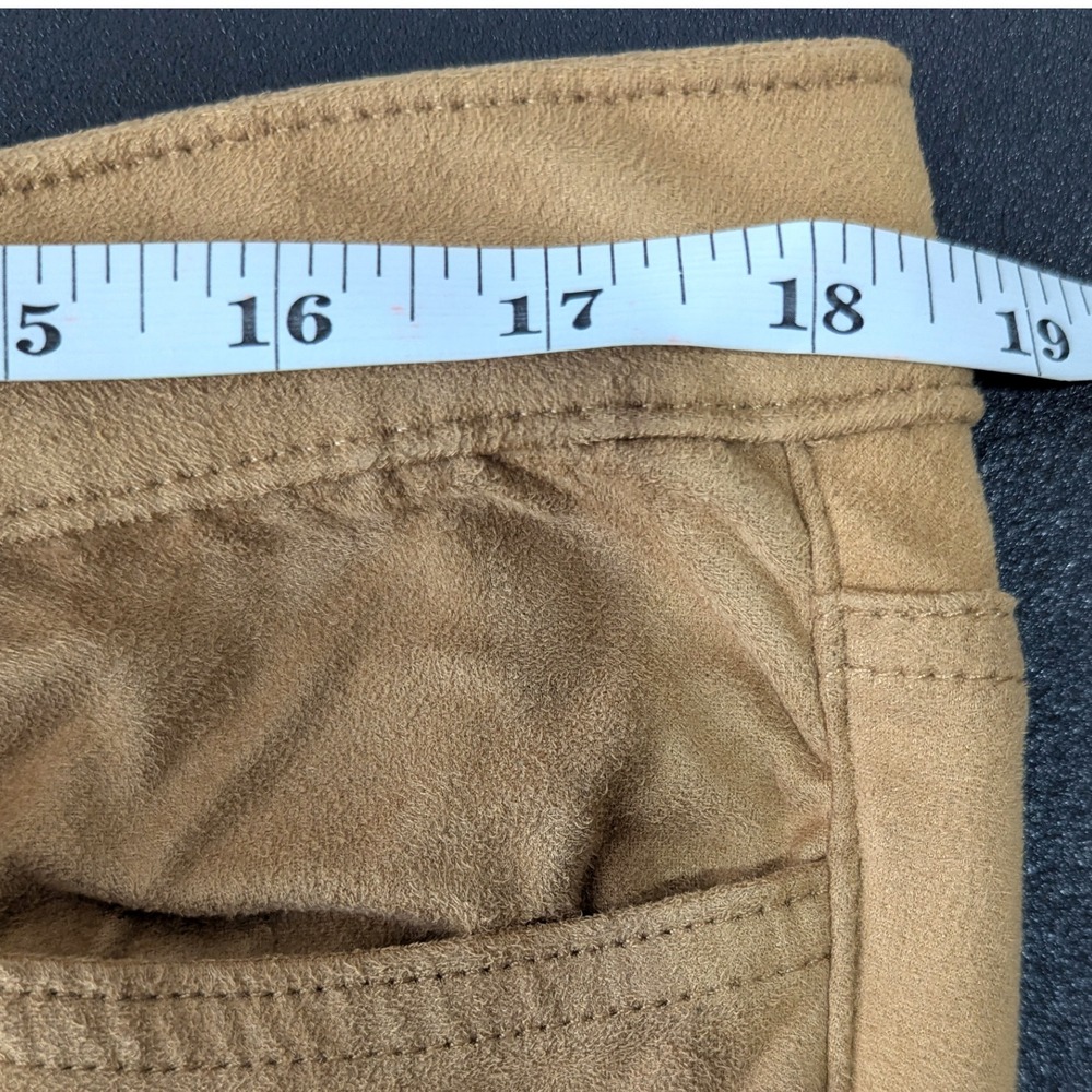 Joe's Jeans Faux Suede The Icon Skinny Mid Rise Womens Size 32 Camel Tan‎ Pants - Picture 7 of 10